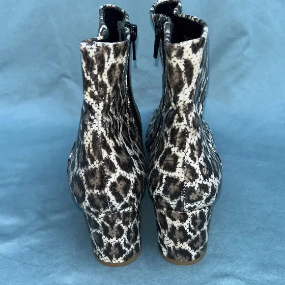 AGL Marette Snake print leather boot women EU 41 1/2 EUC cognac Attilio Giusti - Picture 3 of 13